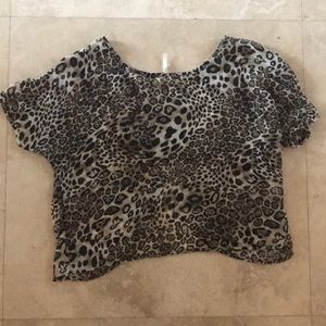 Crop top leopard